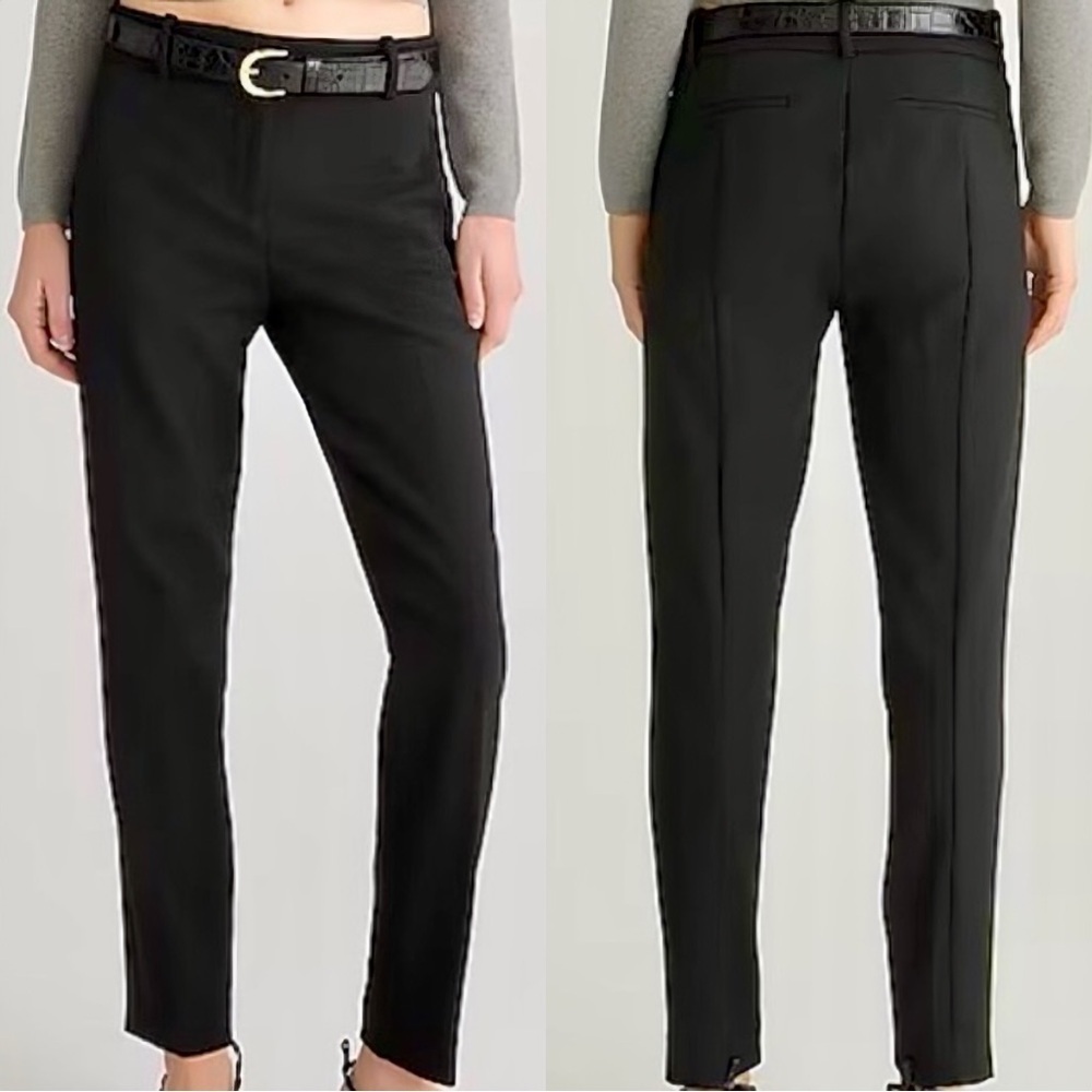 J. Crew ‘Cameron Slim Cropped Pant in Four-Season Stretch’ in Black Size 8
